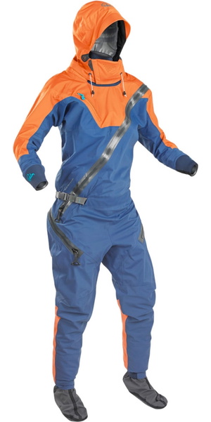 2026 Palm Womens Fuse Adventure Kayak Drysuit 13514 - Navy / Mandarin